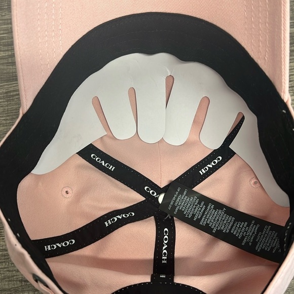 Coach | Blush Embroidered Logo Baseball Cap - Picture 7 of 8